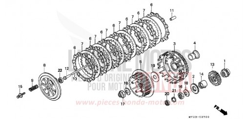 EMBRAYAGE NX650N de 1992